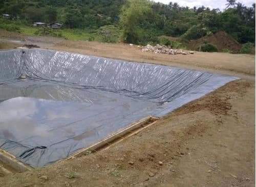 Fish pond construction in Kenya